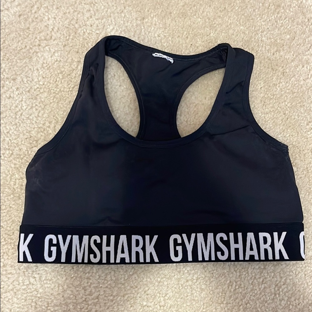 Gymshark Black Racerback Sports Bra